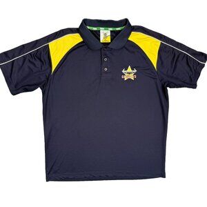 NRL North Queensland Cowboys Polo Shirt Rugby Team Blue XL